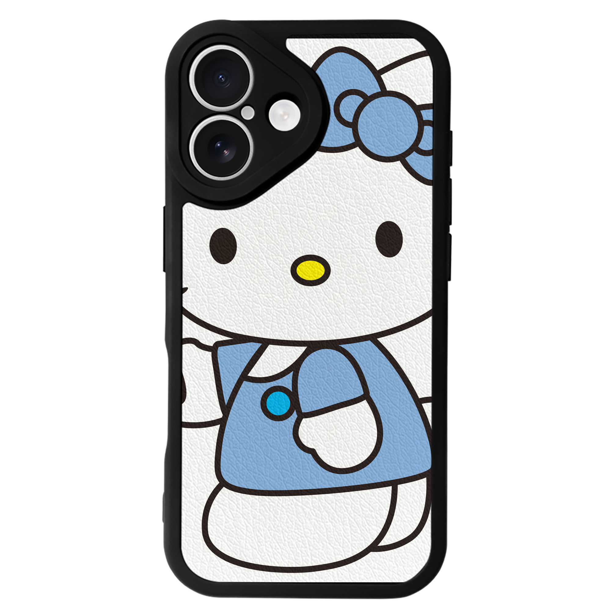 （画像用） Hello Kitty ハローキティ 【iPhone 16シリーズ対応】シリコンスマホケース（レザー調） 材質：シリコン